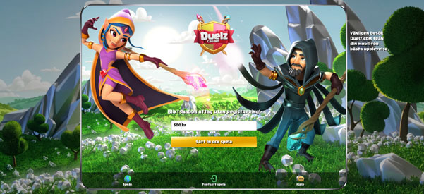 Öppna konto hos Duelz Casino.